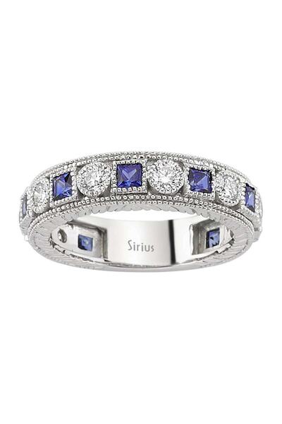 Sirius Pırlanta Pırlanta Ve Safir Taşlı Tamtur Yüzük