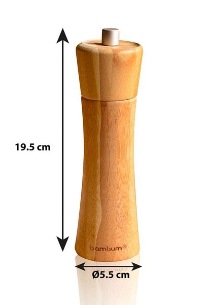 Bambum Paprika - Double Bamboo Salt Pepper Grinder