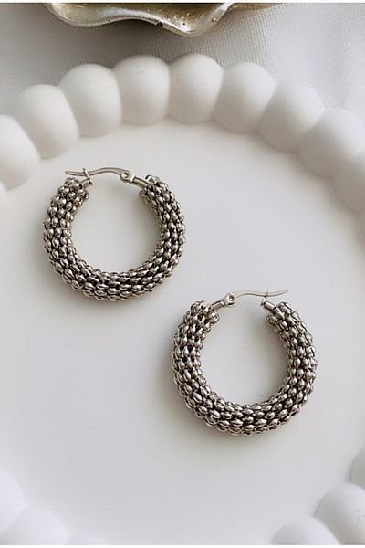 VNS Accessories هوب أقراط الصلب