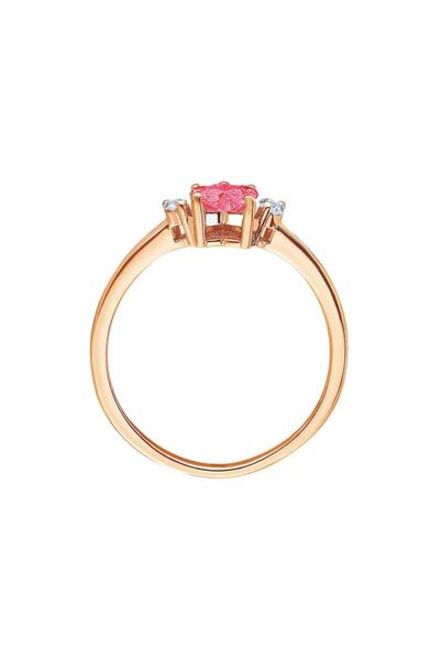 Sirius Pırlanta Pırlanta Ve Pembe Turmalin Taşlı Kedi Patisi Yüzük