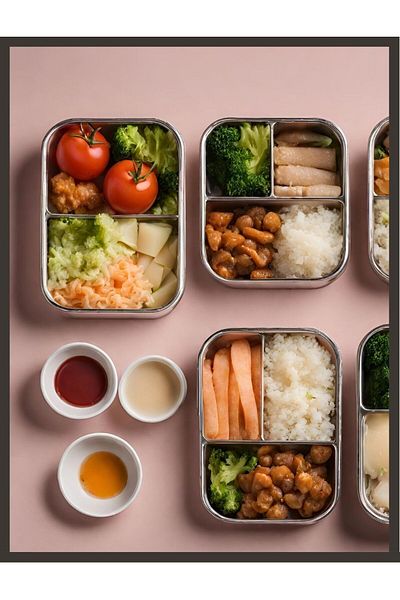 Jet's Home 4-Piece Sefer 20x10 cm Bowl Food Carrying Container Stainless Steel No:5