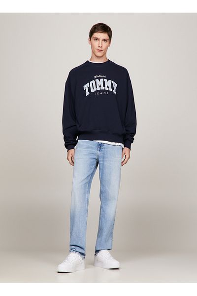 Tommy Jeans سويت شيرت رجالي باللون الكحلي - DM0DM18386C1G