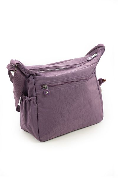İMAKS Crinkle/clinkir Geantă de umăr, impermeabilă, cu mai multe compartimente, încrucișată, mov închis, violet pal 9507