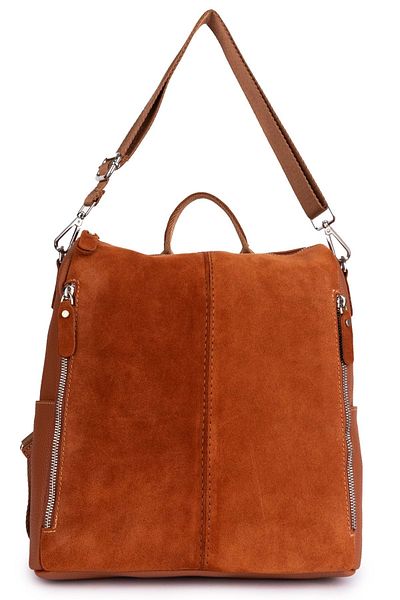 Gondol Rucsac de damă din piele naturală din piele intoarsa - ysm.2032-s