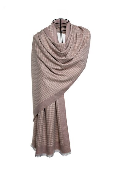 MAWLANA CASHMERE & SILK MODAL CASHMERE JACQUARD SHAL