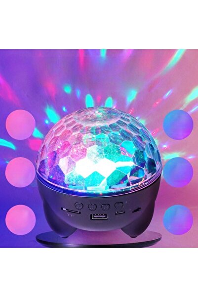 nextbuy Mini Star Master Şarjlı Hoparlör Rgb Led Disko Ses Topu Projeksiyon Yıldızlı Masa Ve Gece Lambası
