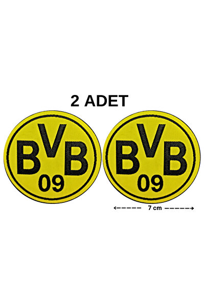Megas Etiket Ütü ile Yapışan BVB Borussia Dortmund Takım Dokuma Arma