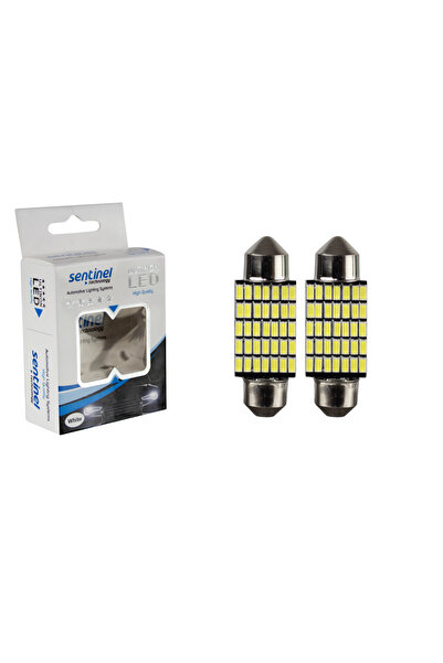 Sentinel Canbus Sofit 36mm Beyaz 35 Smd 12-24v Led Güçlü Işık - 2 Adet