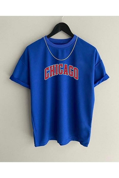 Baga Tricou oversize din bumbac Chicago unisex