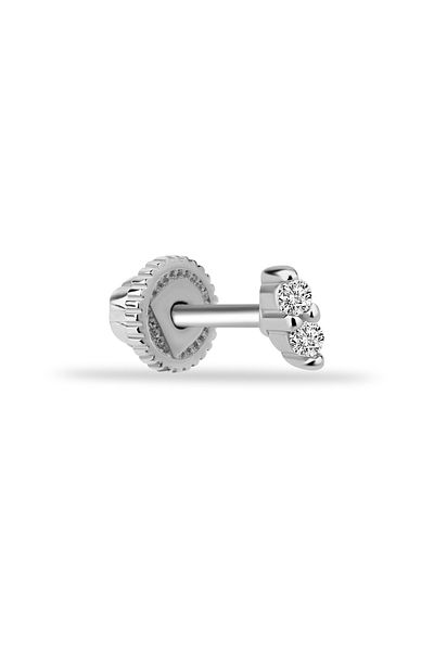 Dianora Piercing 14 Carat Gold 2 Pieces Minimal Helix/Cartilage Piercing