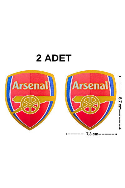 Megas Etiket Ütü ile Yapışan Arsenal Takım Dokuma Arma