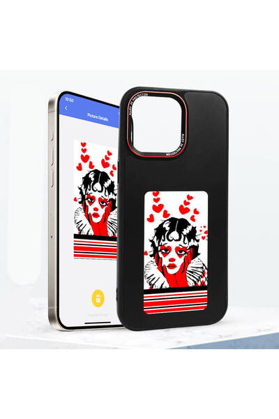 m.tk moveteck İphone 15 Pro Max Kılıf Akıllı NFC Ekran Özellikli Kişileştirilebilir Yansıtılabilir Smart Cover