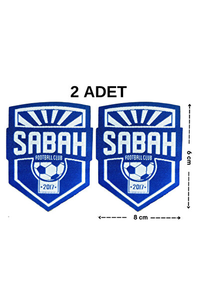 Megas Etiket Ütü ile Yapışan "Sabah FK" Azerbaycan Futbol Takımı Dokuma Arma/...