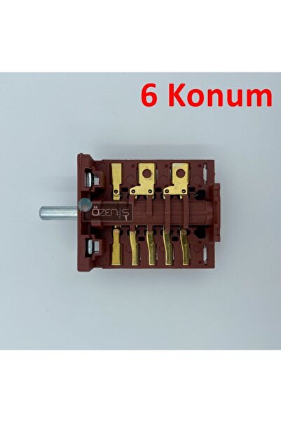 inox Pera Mekappa Marka Ankastre Fırın Komutatörü-şalteri-anahtarı 6 Konumlu