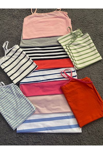EBRULİ BUTİK06 Women's Athlete with String Strap 12 pcs