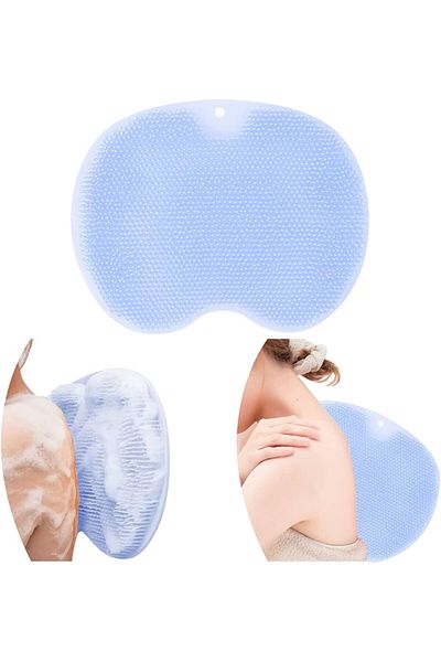 colorful dream store Bathroom back brush with suction cup and massage mat