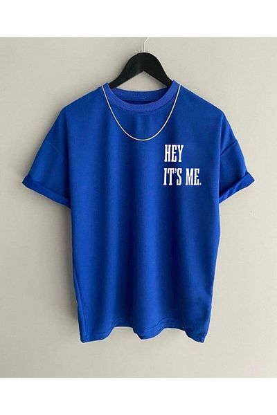 Pasage Hey It's Me Printed Oversize Μαύρο Tshirt