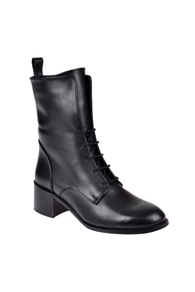 pullman Hakiki Deri Kadın Bot 1015 Siyah