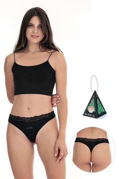 Berrak Women's Lace Detailed String Panties
