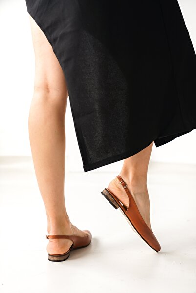 DİVOLYA Luke Tan Pointed Toe Daily Ballerinas