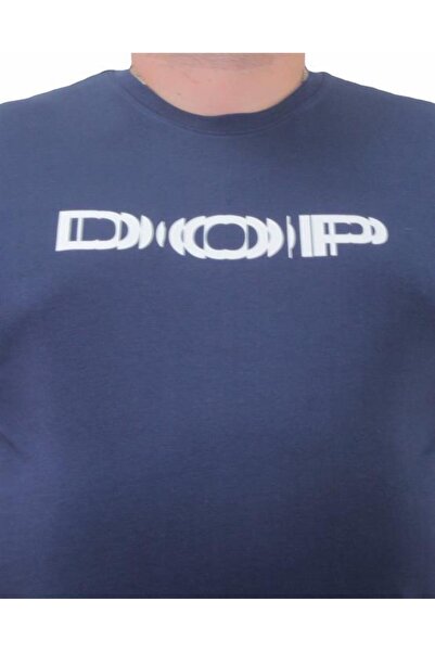 Starbattal Men's Large Size Crew Neck T-Shirt DOP 23176 Marine