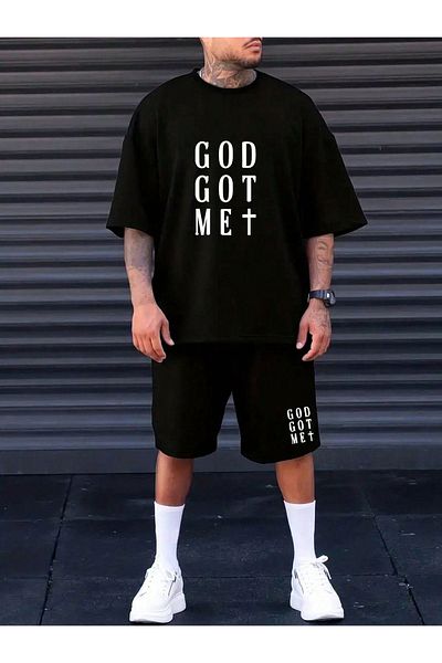 BEGRİFF Unisex God Written Top and Bottom Set