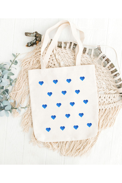 lafazan Eco-Friendly Recyclable Cloth Bag with Heart 38x42cm