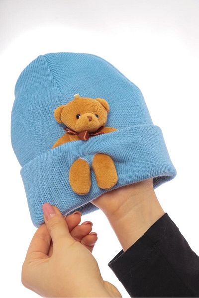MAMAYAGA Unisex Bear Sports Design elegant Cadou Baby Blue Beanie