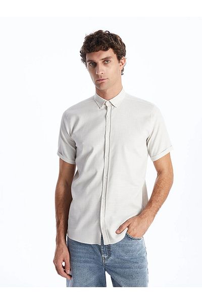 LC Waikiki Cămașă Dobby cu mânecă lungă LCW Vision Slim Fit pentru bărbați