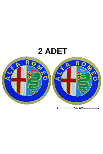 Megas Etiket Ütü ile Yapışan "Alfa Romeo" Logo Dokuma Arma/Yama