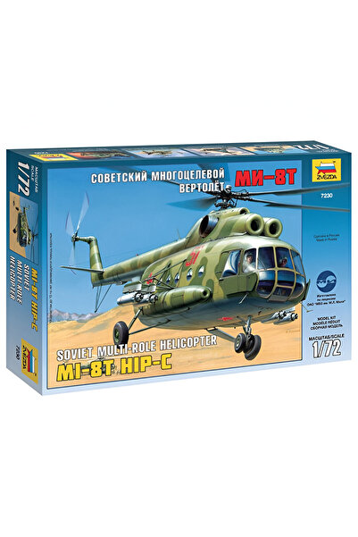 Zvezda 1/72 Mil Mi-8T Plastik Helikopter Maket Kiti, Demonte Hobi Seti
