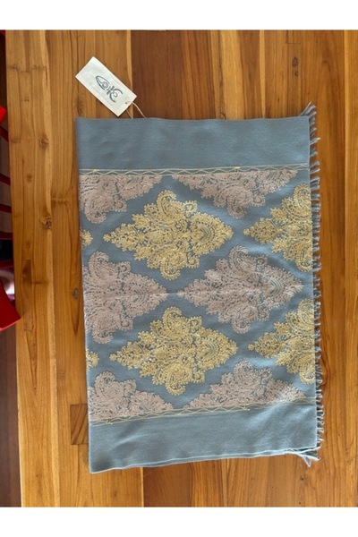 Chinko KAŞMİR , YUMUŞAK ŞARDONLU FULL NAKIŞLI , DİAGONAL ŞAL