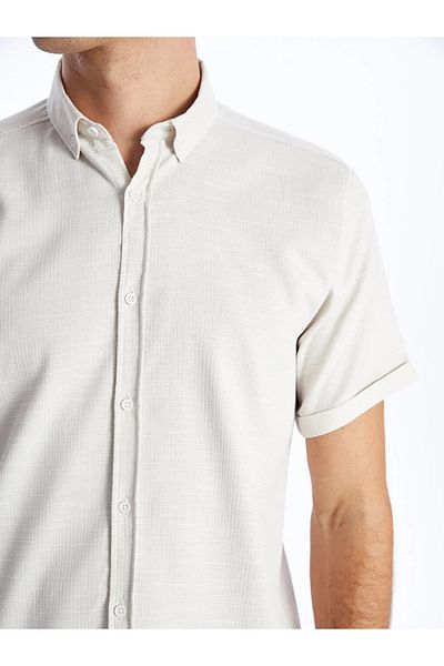LC Waikiki Cămașă Dobby cu mânecă lungă LCW Vision Slim Fit pentru bărbați