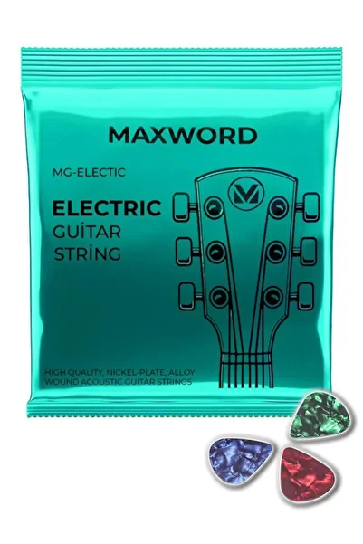 Maxword Gt-electric Quality Electric Guitar String 1 Set Set (PENA GIFT)