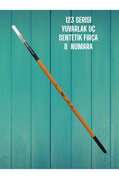 SEYFİKİRTASİYE 8 Numara 123 Serisi Yuvarlak Uç Fırça Sentetik Kıl