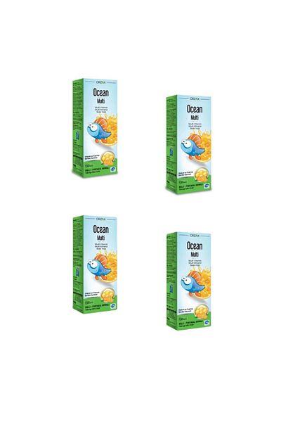 Ocean 4 Pack Orange and Fish Oil Syrup with Honey 150ml Multi Pack
