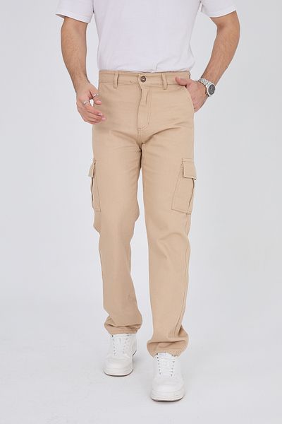DOAYS Ανδρικά λευκά είδη με φαρδιά πόδια Baggy Cargo Pantalon DOAYS-508