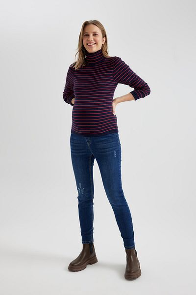 DeFacto Skinny Fit Extra Tight Fit Normal Waist Extra Narrow Leg Maternity Jean Pants