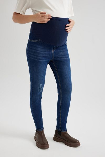 DeFacto Skinny Fit Extra Tight Fit Normal Waist Extra Narrow Leg Maternity Jean Pants