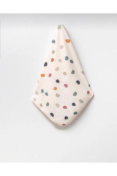 Bubbles Point Printed Double Layer Combed Cotton Newborn and Multi-Purpose 100% Organic Cotton Baby Blanket