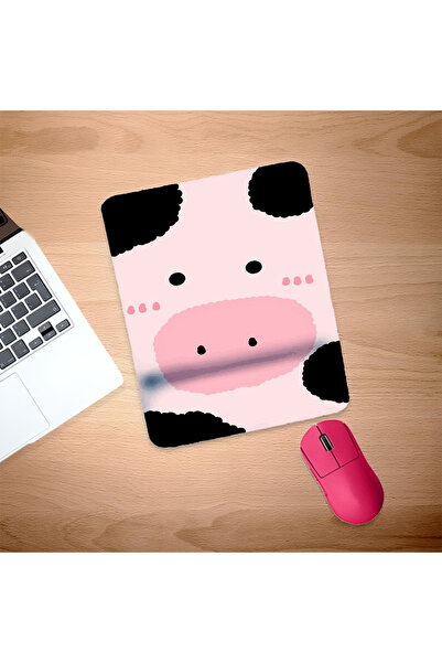 UcuruStore Χαριτωμένο ορθογώνιο mouse pad με σχέδιο αγελάδας και υποστήριξη γ...
