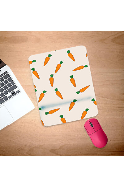 UcuruStore Μικρό ορθογώνιο mouse pad με στήριγμα καρπού σε σχήμα καρότου