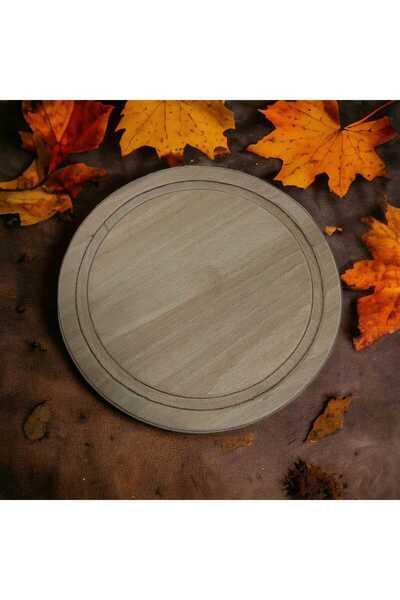 SEVA طبق تقديم من خشب الزان الخالص / طبق تقديم / طبق بيتزا - غير قابل للنفخ -...