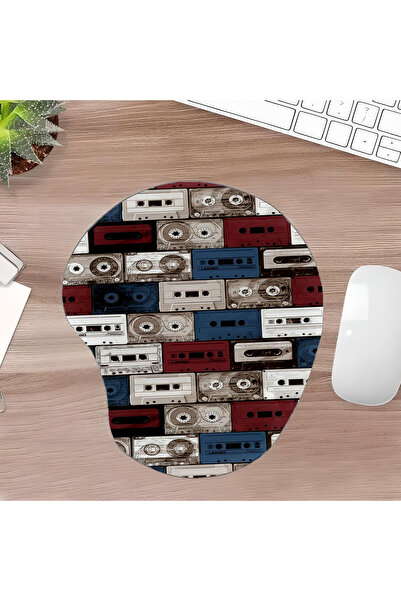 UcuruStore Κασετένιο Οβάλ Μαξιλαράκι Ποντικιού με Ολόκληρη Υποστήριξη Καρπού ...