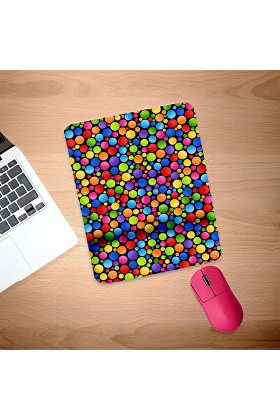 UcuruStore Πολύχρωμο Ορθογώνιο Μαξιλαράκι Ποντικιού με Στήριγμα Καρπού σε Σχή...