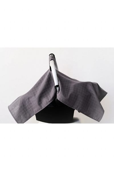 runbaby Run Baby Muslin Fabric Stroller Cover with Snap Fasteners (Anthracite) 75x100cm