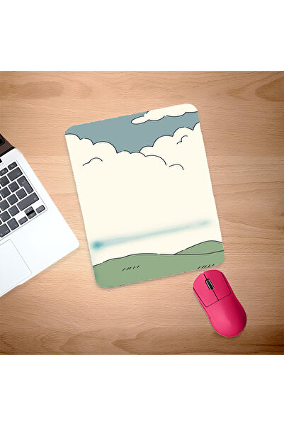 UcuruStore Ορθογώνια επιφάνεια ποντικιού Earth and Sky με στήριγμα καρπού