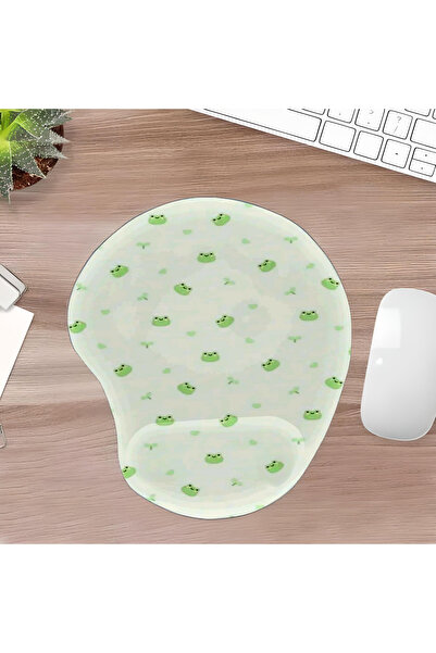 UcuruStore Multi-Frogs Οβάλ Επιφάνεια Ποντικιού με Στήριγμα Καρπού