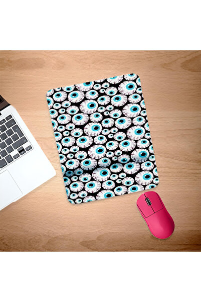 UcuruStore Blue Eyes Ορθογώνιο Mouse Pad με Υποστήριξη Ολόκληρου του Καρπού