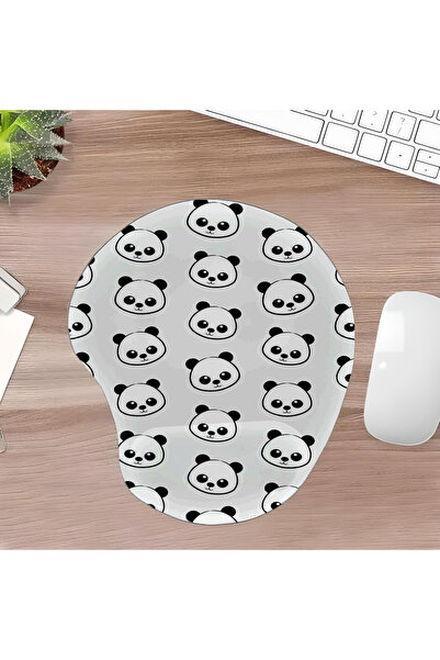 UcuruStore Χαριτωμένα Πάνταντα Οβάλ Μαξιλαράκι Ποντικιού με Υποστήριξη Ολόκλη...